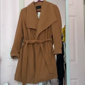 Long Camel Coat NWT size Medium
